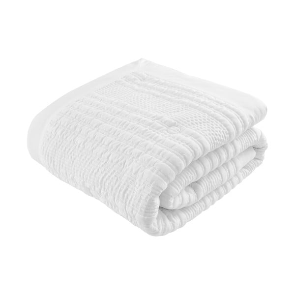 Бяла ватирана покривка за двойно легло 220x220 cm Lennon Stripe - Catherine Lansfield-image-2