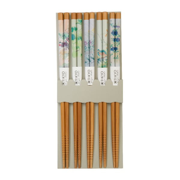 Комплект от 5 бамбукови пръчици за суши - Tokyo Design Studio