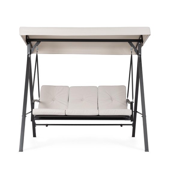 Антрацитна/бежова градинска люлка метална Taurus – Bizzotto-image-1