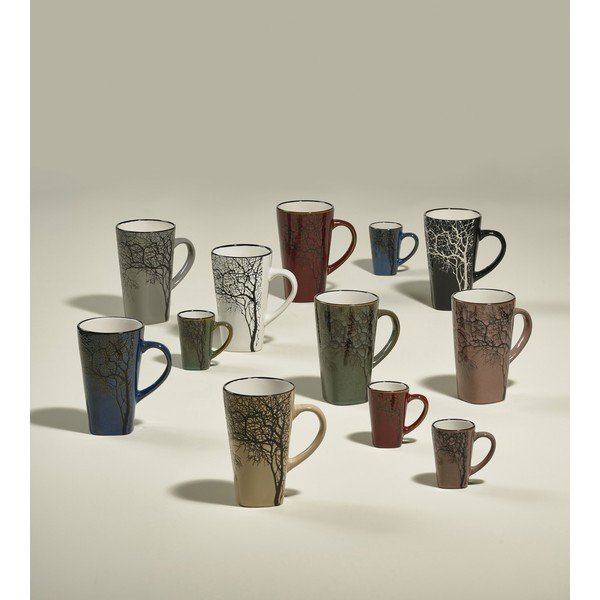 Зелени глинени чаши за еспресо в комплект от 4 бр. 100 ml Hela – Villa Collection-image-1