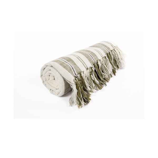 Зелено памучно одеяло 150x200 cm Indira – Tiseco Home Studio-image-4