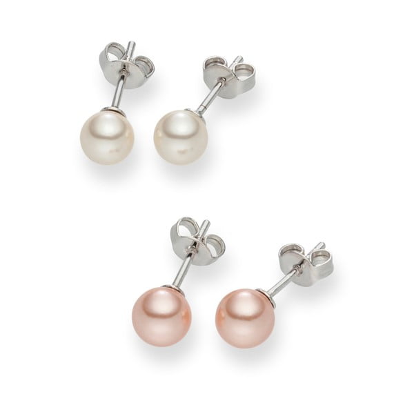 Sada 2 párů perlových náušnic Nova Pearls Copenhagen Danaé