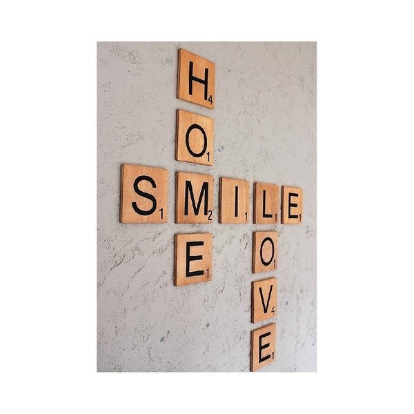 Декорация за стена от няколко части Scrabble - La Moneta-image-1