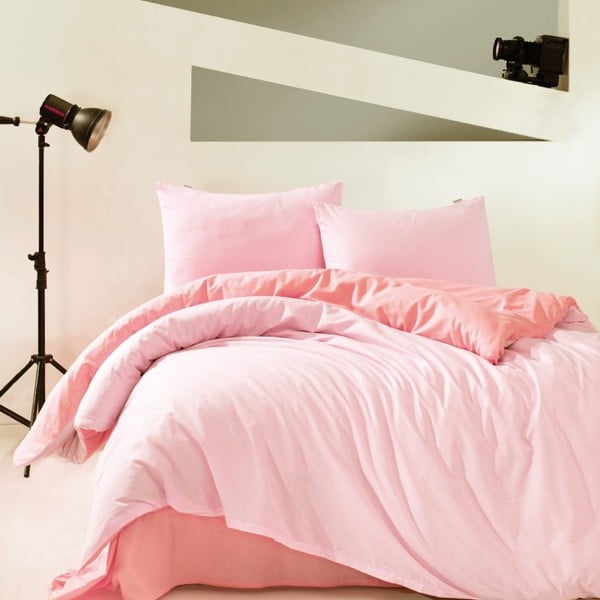 Розово памучно спално бельо с чаршаф Marie Claire Suzy, 160 x 220 cm - Marie Claire Home