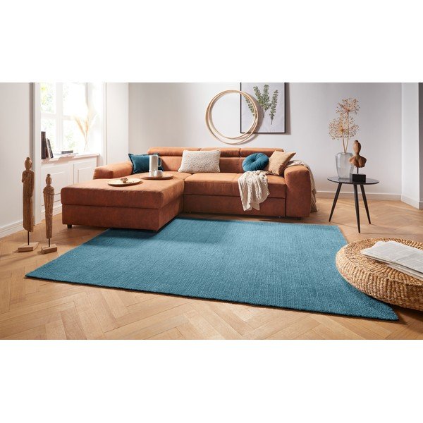 Тъмносин килим , 80 x 150 cm Supersoft - Mint Rugs-image-1