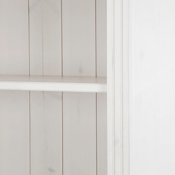 Бяла библиотека от масивен бор 74x223x37 cm Anita – Støraa-image-3