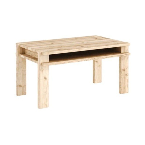 Масичка за кафе от масивен бор в светло естествен цвят 50x80 cm Tuck – Karup