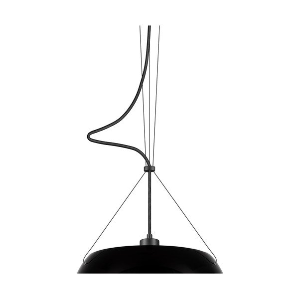 Черно висящо осветително тяло Elementary Glossy S, ⌀ 33 cm Momo - Sotto Luce-image-1