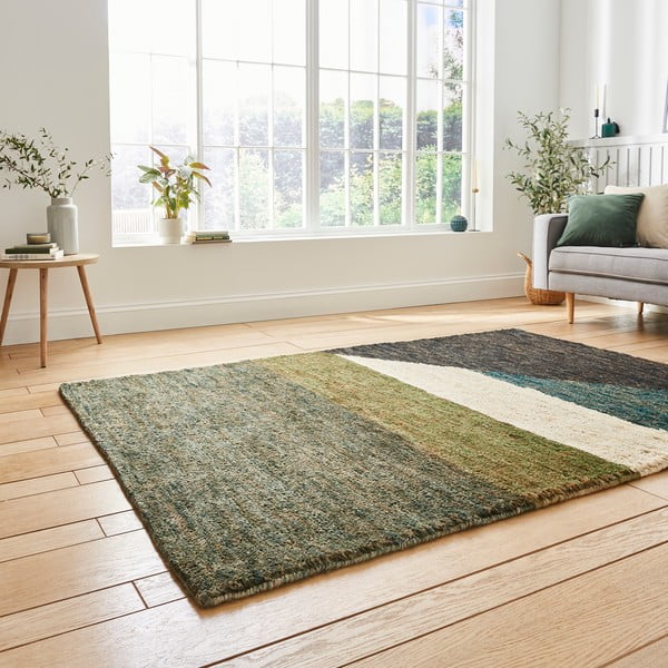 Зелен килим 170x120 cm Hemp - Think Rugs-image-1