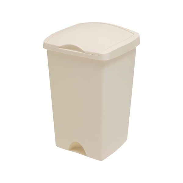 Кремав контейнер за боклук с капак на панти , 38 x 34 x 59 cm - Addis