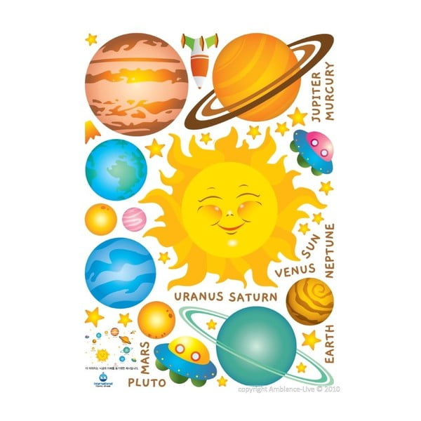 Samolepka Solar System, 40x40 cm-image-1