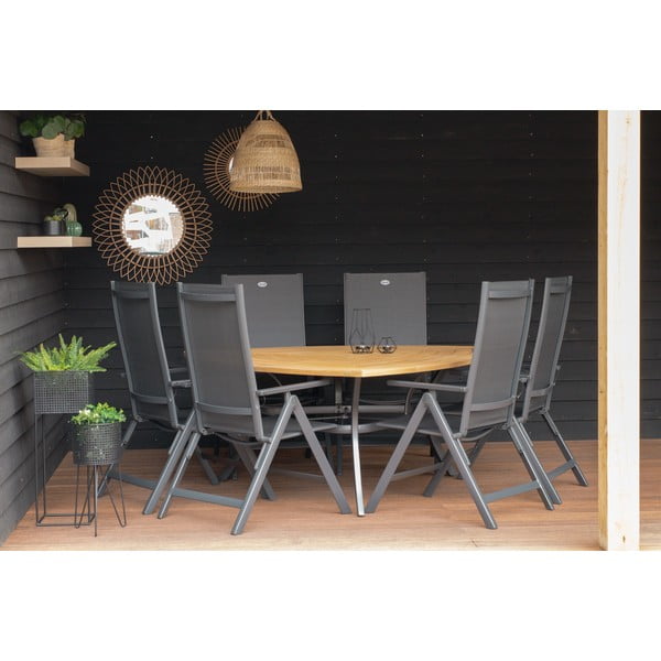 Тъмносив градински стол метален Aruba – Hartman-image-4