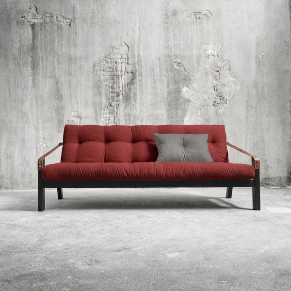 Rozkládací pohovka Karup Poetry Black/Passion Red/Granite Grey-image-2