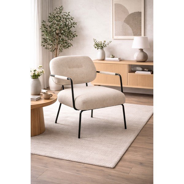 Бежово кресло Dillon – Actona-image-1