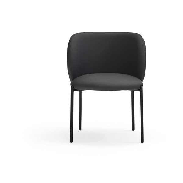 Черни тапицирани трапезни столове в комплект 2 бр. Mogi – Teulat-image-1