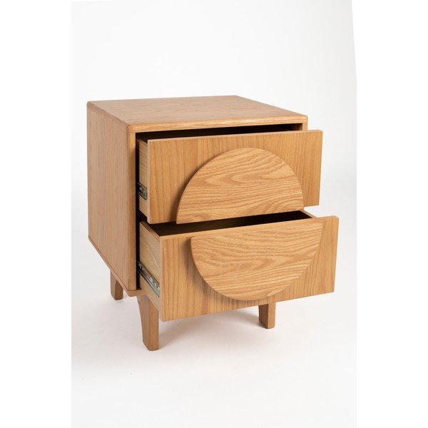 Нощно шкафче от декор от дъб  в естествен цвят Groove – Zuiver-image-3