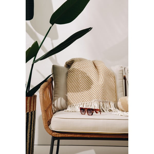 Градинска седалка от изкуствен ратан Vistdal - Bonami Essentials-image-4