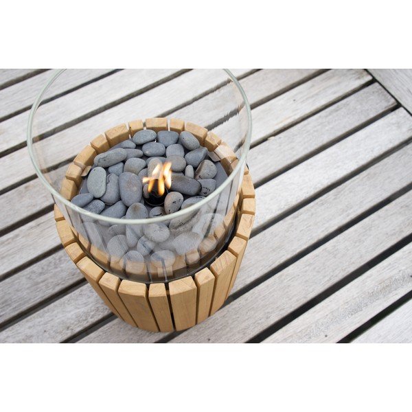 Газова лампа от тиково дърво Cosi Scoop Timber, височина 30 cm - COSI-image-3