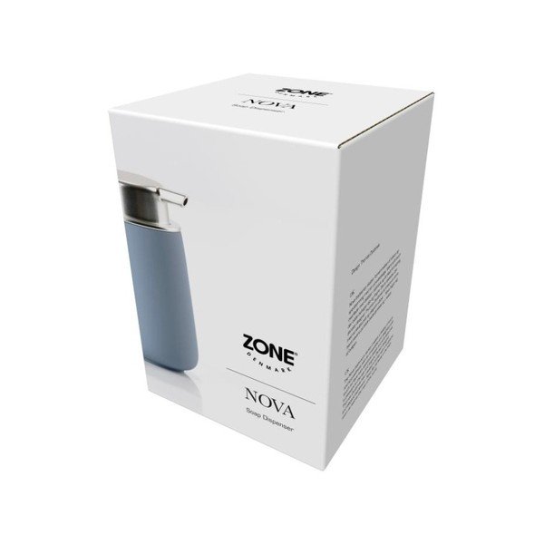 Син порцеланов диспенсър за течен сапун Blue Fog, 250 ml - Zone-image-1