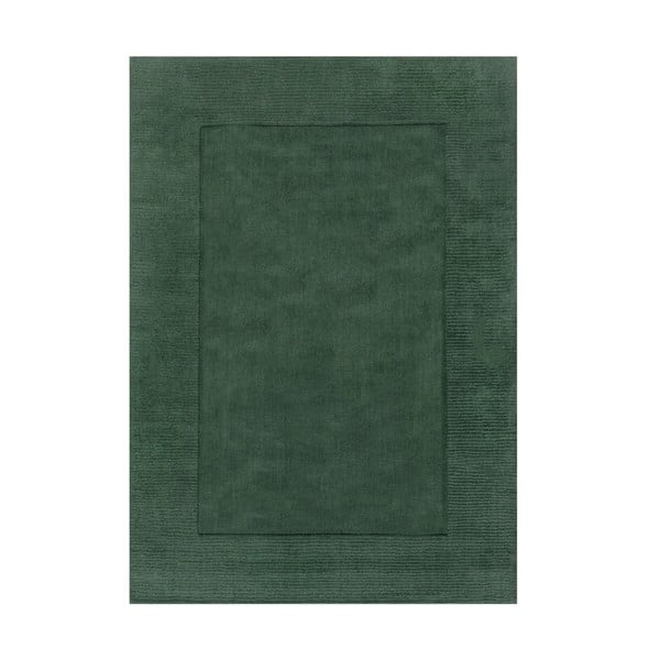Тъмнозелен вълнен килим , 80 x 150 cm Siena - Flair Rugs