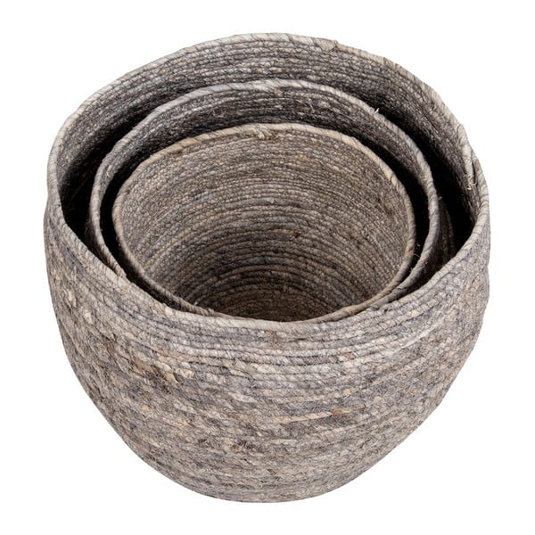 Комплект от 3 кошници с листа от царевица Tivoli - House Nordic-image-3