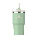 Светлозелен  термос със сламка от неръждаема стомана 600 ml Quencher H2.0 FlowState Tumbler Pistachio – Stanley