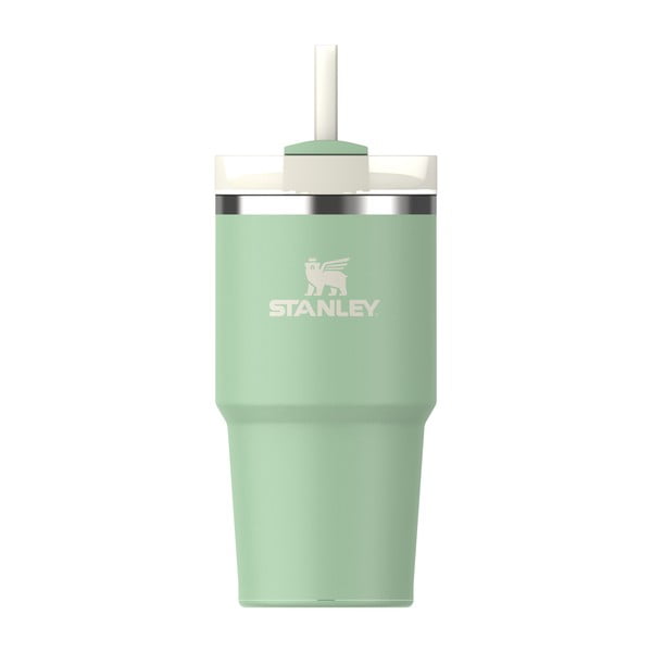 Светлозелен  термос със сламка от неръждаема стомана 600 ml Quencher H2.0 FlowState Tumbler Pistachio – Stanley