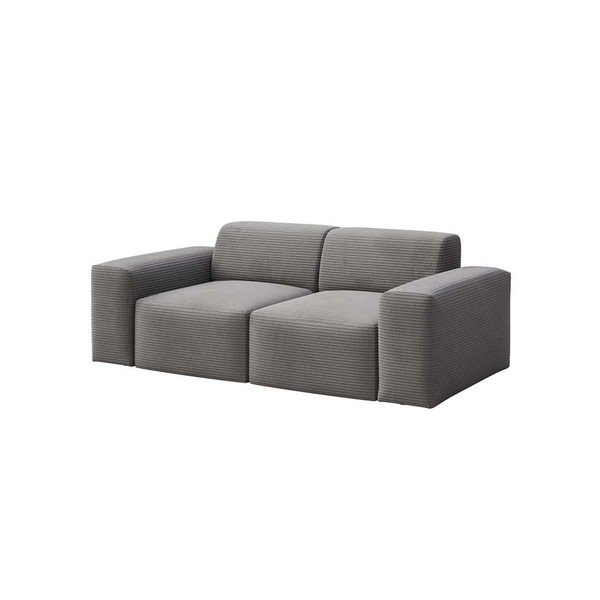 Сив велурен диван 205 cm Fluvio - MESONICA-image-2
