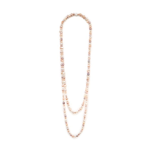 Růžový perlový náhrdelník GemSeller Primula