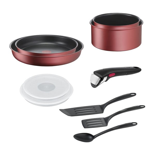 Алуминиев комплект съдове 10 бр. INGENIO Daily Chef L3989502 – Tefal-image-2