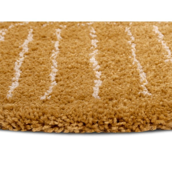 Кръгъл килим в цвят охра и жълто ø 120 cm Dion - Hanse Home-image-3