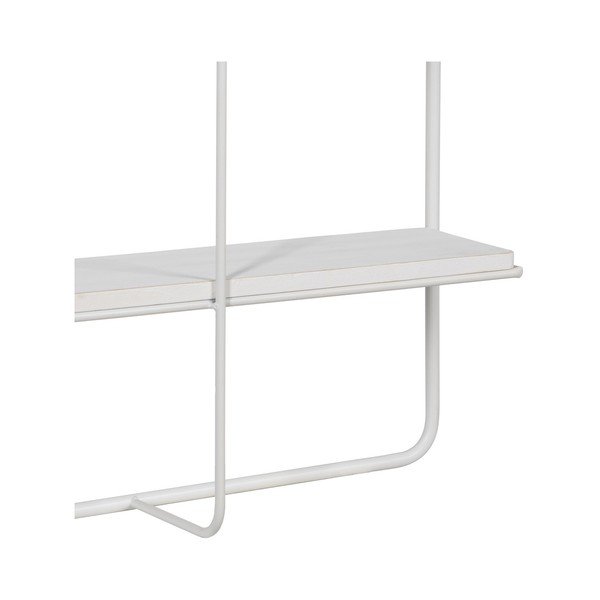 Бял на няколко нива метален стенен рафт 51 cm – Ixia-image-4