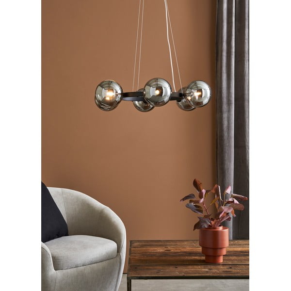 Окачено осветително тяло с черна конструкция 6L Circle - Markslöjd-image-2