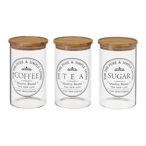 Стъклени кутии в комплект от 3 бр. – Casa Selección