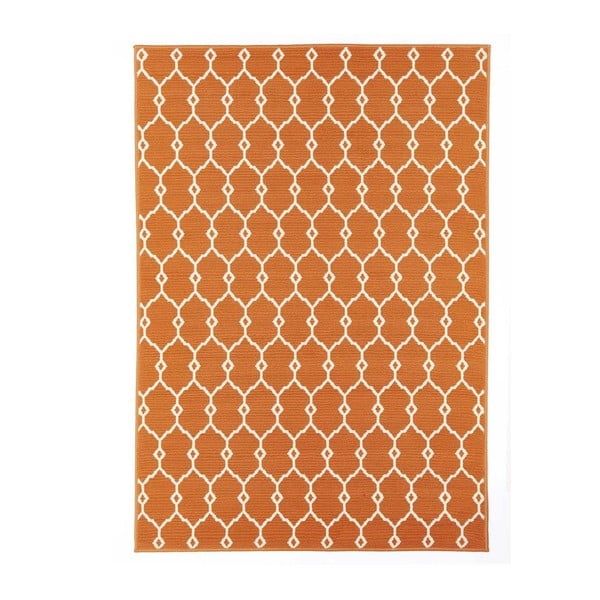 Оранжев килим за открито , 160 x 230 cm Trellis - Floorita