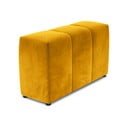 Жълт кадифен подлакътник за модулен диван Rome Velvet - Cosmopolitan Design