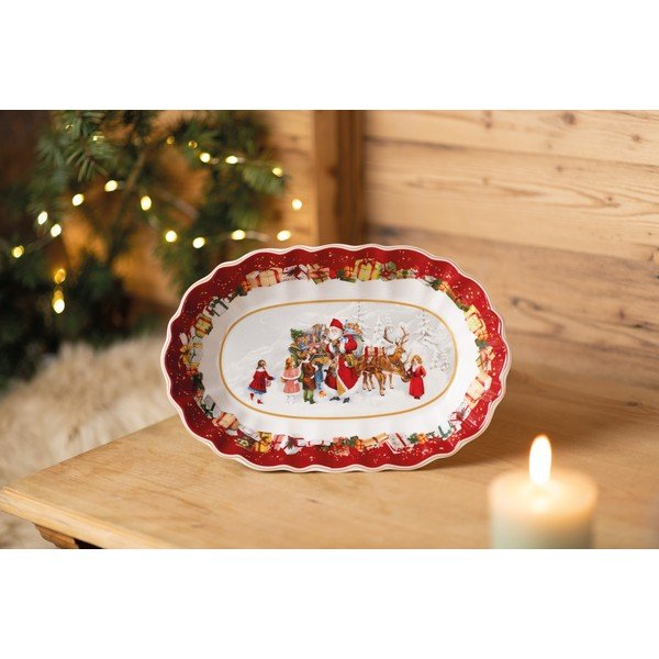 Порцеланова чиния за сервиране с коледен мотив Villeroy & Boch, 30 x 19,8 cm - Villeroy&Boch-image-1