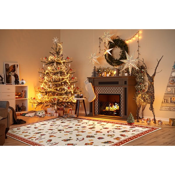 Червен  килим с коледен мотив 160x230 cm Red Christmas – Villeroy&Boch-image-1