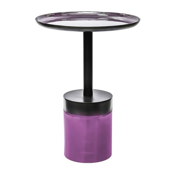 Лилаво-черна маса за кафе Valbona, ⌀ 41 cm - 360 Living