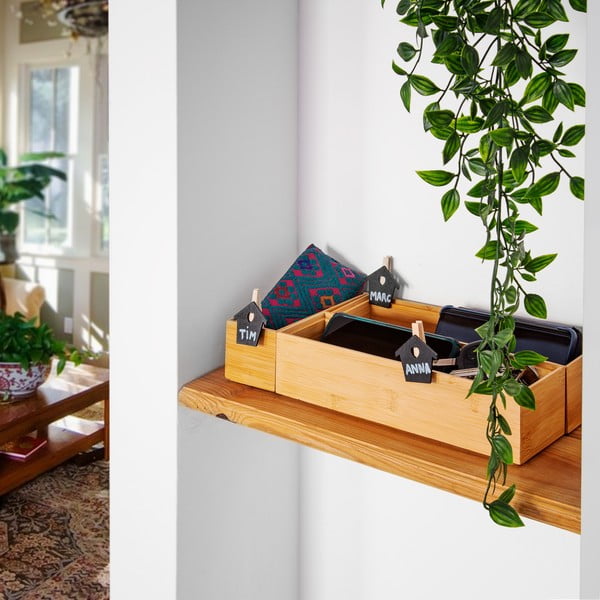 Бамбукова кутия , 22,5 x 7,5 x 6,35 cm - Compactor-image-2