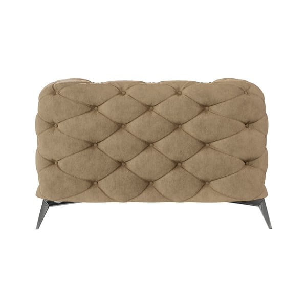 Светлокафяво кадифено кресло Chelsea – Ropez-image-2