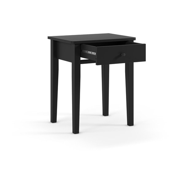 Черно матово нощно шкафче Bart – Marckeric-image-3