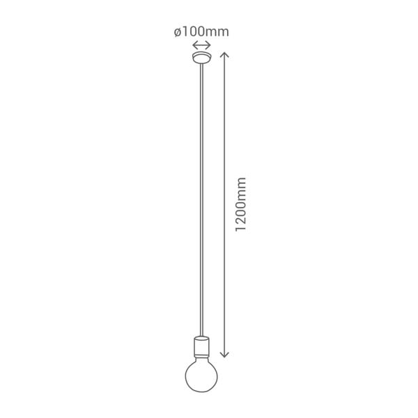 Висяща лампа с червен кабел Wood - SULION-image-4