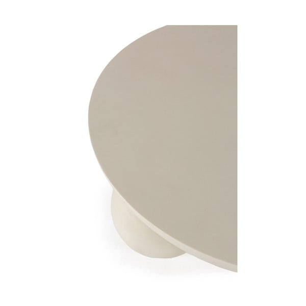 Бежова кръгла масичка за кафе от масивно манго ø 90 cm Ailen – MOME-image-3