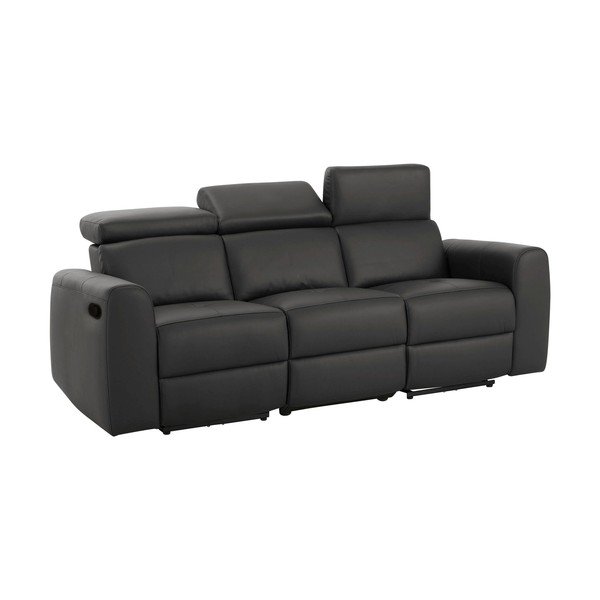 Кафяв диван от изкуствена кожа 216 cm Capena – Støraa-image-3
