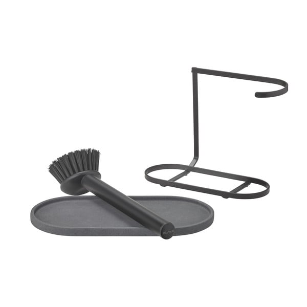 Сива бетонна стойка за перилни препарати Dhuva – Blomus-image-2