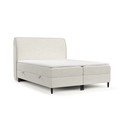 Кремаво боксспринг легло с място за съхранение 180x200 cm Melba – Maison de Rêve