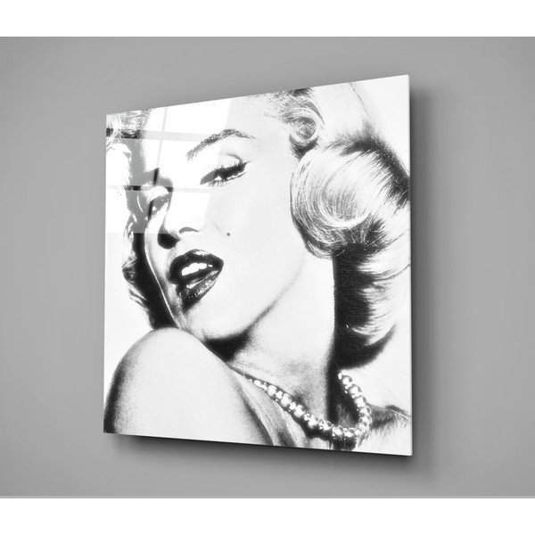 Картина върху стъкло , 40 x 40 cm Marilyn Monroe - Insigne-image-3