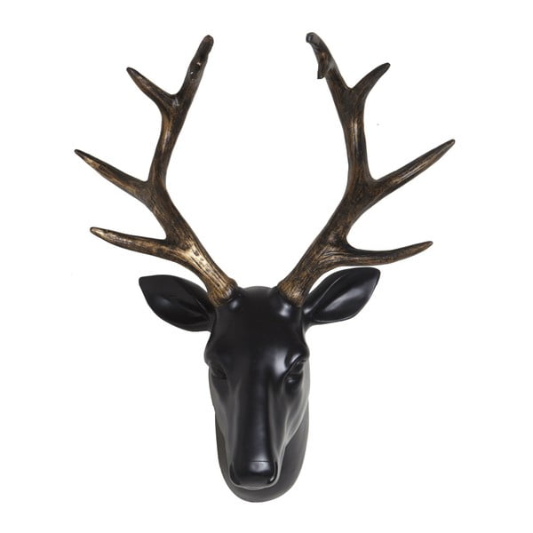 Černá nástěnná dekorace YWL Deer