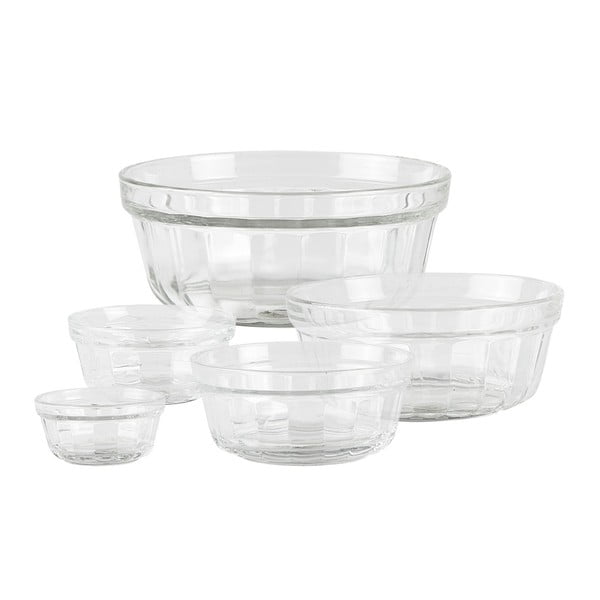 Комплект от 5 стъклени чаши за сервиране - KJ Collection